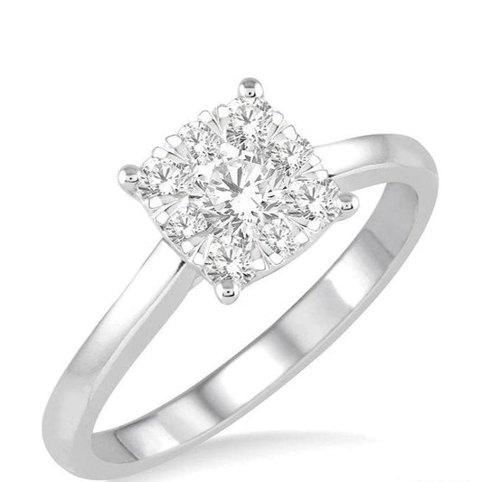 Parkplace Jewelers Cushion Shape Lovebright Essential Diamond Ring 125D1PPFVWG