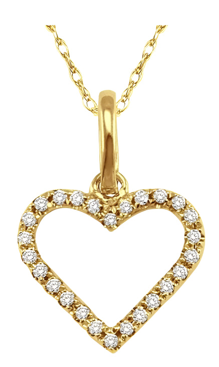 Parkplace Jewelers Heart Shape Diamond Pendant 93698PPFXPDYG