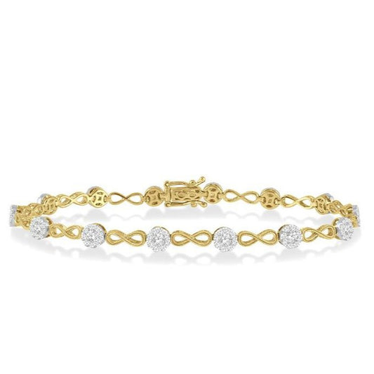 Parkplace Jewelers Lovebright Diamond Infinity Link Bracelet 70181PPFGYW