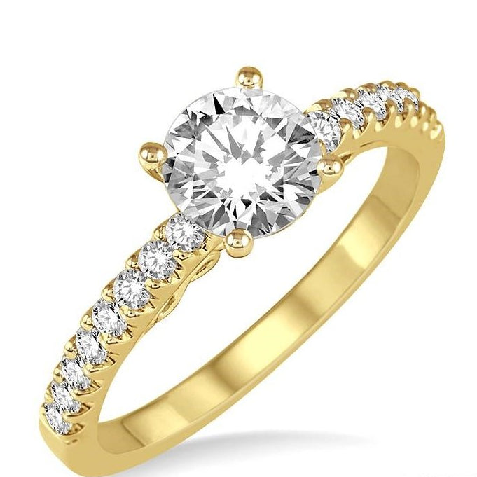 Parkplace Jewelers Round Shape Semi-Mount Diamond Engagement Ring 210D6PPFVYG-SM