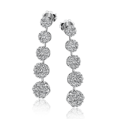 Earrings in 18k Gold with Diamonds LE4422 WHITE 18K X