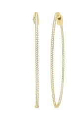 Parkplace Jewelers Inside-Out Diamond Hoop Earrings 629C1PPFGERYG