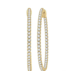 Parkplace Jewelers Inside-Out Diamond Hoop Earrings 628C0PPFGERYG-2.00