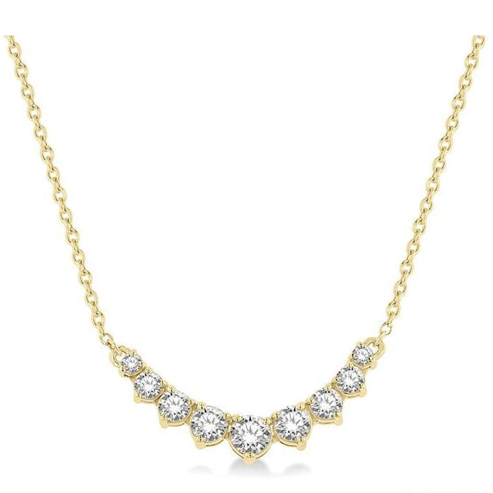 Parkplace Jewelers Graduated Diamond Smile Necklace 991HHPPFGNKYG