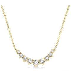 Parkplace Jewelers Graduated Diamond Smile Necklace 991HHPPFGNKYG