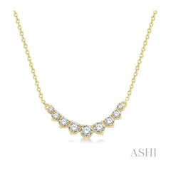 ASHI Graduated Diamond Smile Necklace 991HHPPFGNKYG