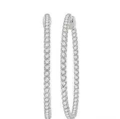 Parkplace Jewelers Inside-Out Diamond Hoop Earrings 628C0PPFGERWG-2.00