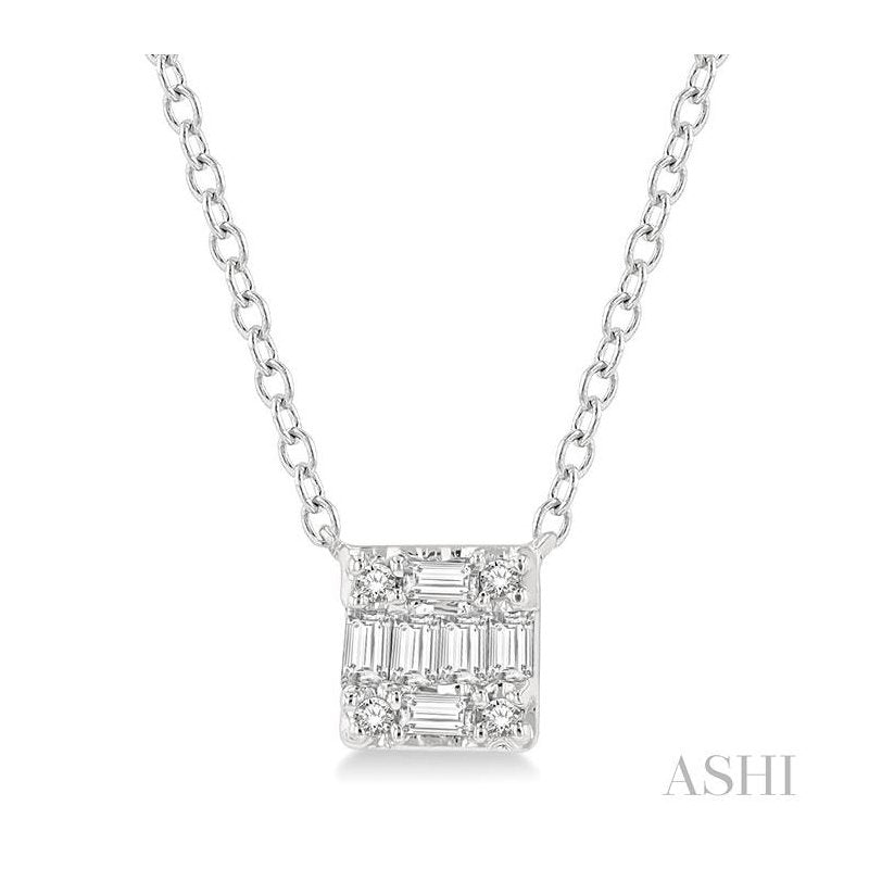 ASHI Fusion Petite Diamond Fashion Pendant 642B8PPFGPDWG