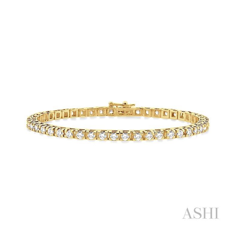 ASHI Diamond Tennis Bracelet 70165PPFGYG