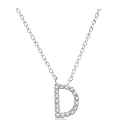 Parkplace Jewelers Block 'D' Initial Diamond Pendant 912F9PPFSPDWG-D