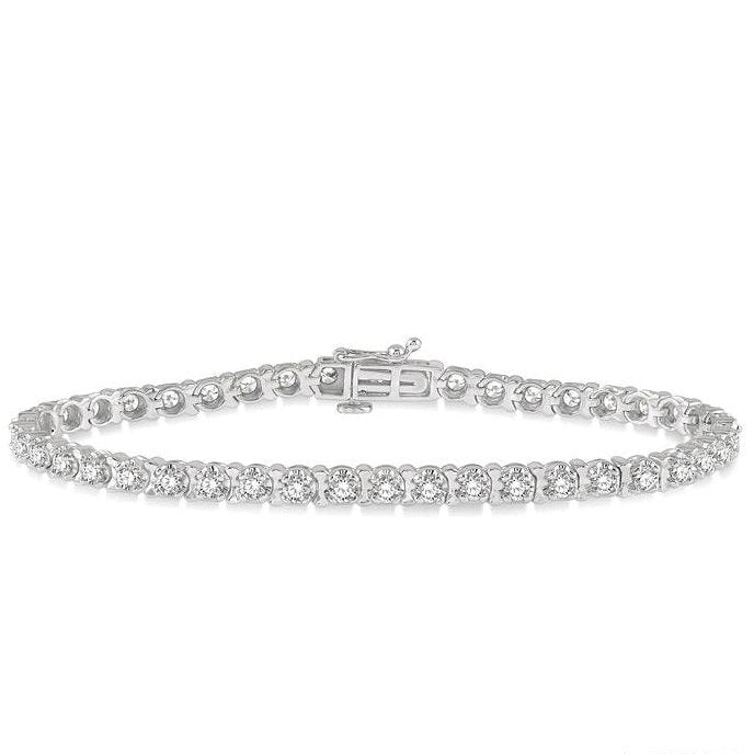 Parkplace Jewelers Tulip Diamond Tennis Bracelet 70243PPFGWG