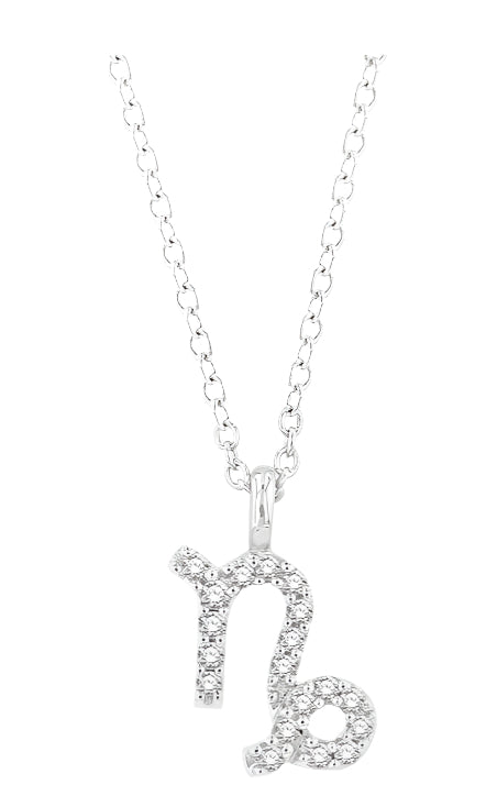 Parkplace Jewelers Capricorn Zodiac Diamond Pendant 635Y9PPTSPDWG-CAPR