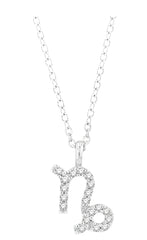 Parkplace Jewelers Capricorn Zodiac Diamond Pendant 635Y9PPTSPDWG-CAPR