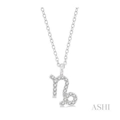 ASHI Capricorn Zodiac Diamond Pendant 635Y9PPTSPDWG-CAPR