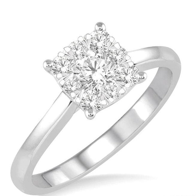 Parkplace Jewelers Cushion Shape Lovebright Essential Diamond Ring 125D3PPFVWG