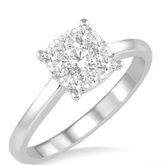 Parkplace Jewelers Cushion Shape Lovebright Essential Diamond Ring 125D3PPFVWG