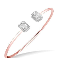 Parkplace Jewelers Stackable Halo Fusion Diamond Open Cuff Bangle 7992HPPFVPW