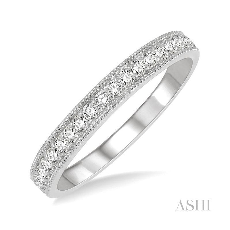 ASHI Diamond Wedding Band 33336PPFGWG