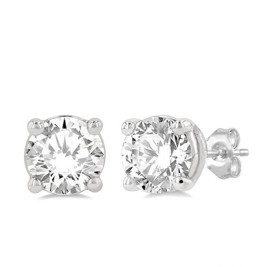 Parkplace Jewelers Round Shape Diamond Stud Earrings 66300PPFGERWG-1.25