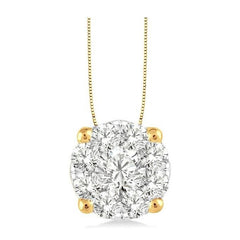 Parkplace Jewelers Round Shape Lovebright Essential Diamond Solitaire Pendant 91751PPFVPDYW