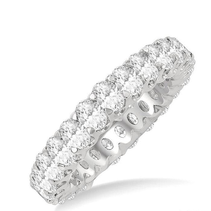 Parkplace Jewelers Oval Shape Eternity Diamond Wedding Band 33440PPFHWG-3.00