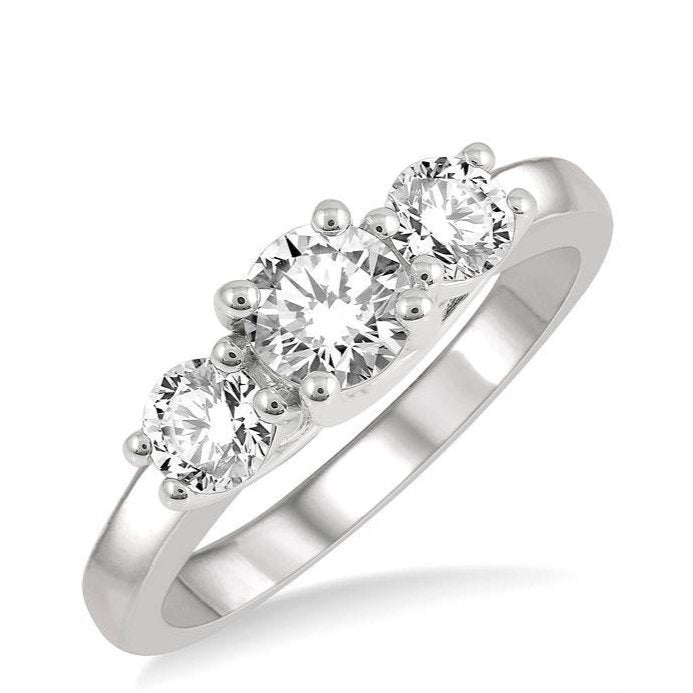 Parkplace Jewelers Round Shape Past Present & Future Diamond Engagement Ring 30411PPFGWG