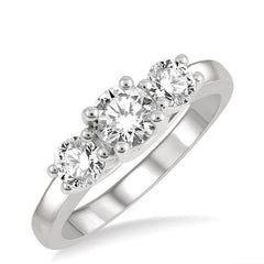 Parkplace Jewelers Round Shape Past Present & Future Diamond Engagement Ring 30411PPFGWG