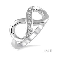 ASHI Silver Infinity Diamond Fashion Ring 87879PPSSSLRG