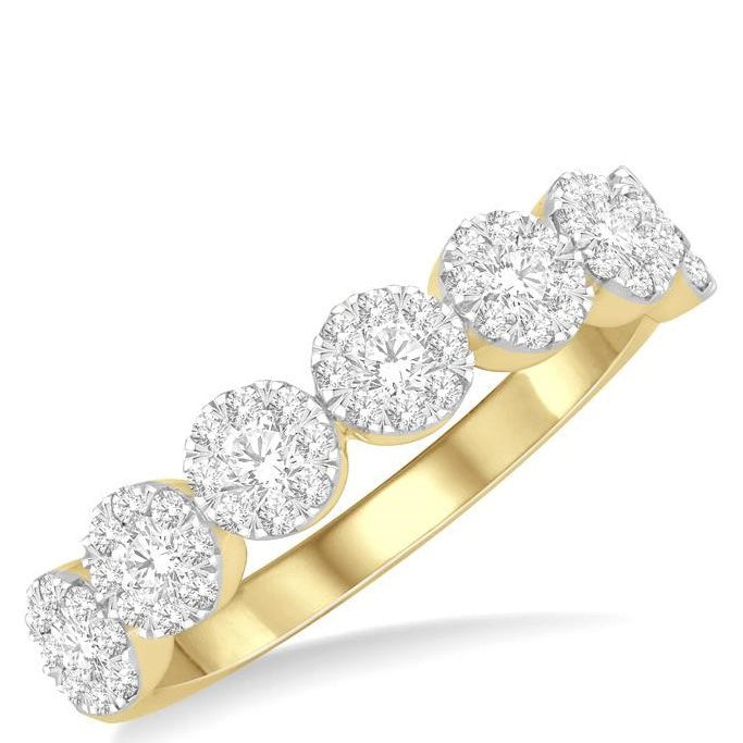 Parkplace Jewelers Round Shape 7 Stone Lovebright Essential Diamond Wedding Band 152D3PPFGYW