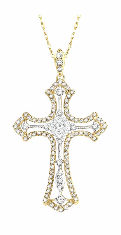 Parkplace Jewelers Cross Lovebright Diamond Fashion Pendant 916C2PPFHPDYW