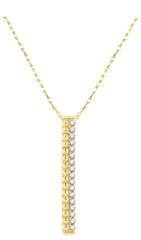 Parkplace Jewelers Vertical Bar Diamond Pendant 903F8PPTSPDYG