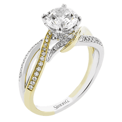 Engagement Ring in 18K Gold with Diamonds LR3073 2T 18K X 2T