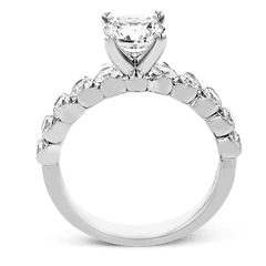 Engagement Ring in 18k Gold with Diamonds MR3109 WHITE 18K X WHITE