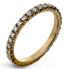 Eternity Wedding Band in 18k Gold with Diamonds MR2132-B-ET WHITE 18K BAND
