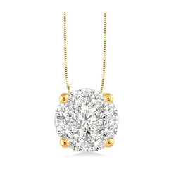 Parkplace Jewelers Round Shape Lovebright Essential Diamond Solitaire Pendant 91753PPFGPDYW