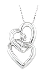 Parkplace Jewelers Twin Heart Shape Diamond Fashion Pendant 63479PPFXPDWG