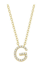 Parkplace Jewelers Block 'G' Initial Diamond Pendant 912F9PPTSPDYG-G