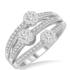 Parkplace Jewelers Round Shape Lovebright Diamond Fashion Ring 361N4PPFHWG