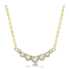 Parkplace Jewelers Graduated Diamond Smile Necklace 991HQPPFGNKYG