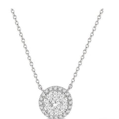 Parkplace Jewelers Round Shape Halo Lovebright Essential Diamond Pendant 9965HPPFVNKWG