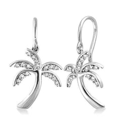 Parkplace Jewelers Palm Tree Diamond Fashion Earrings 63796PPFXERWG