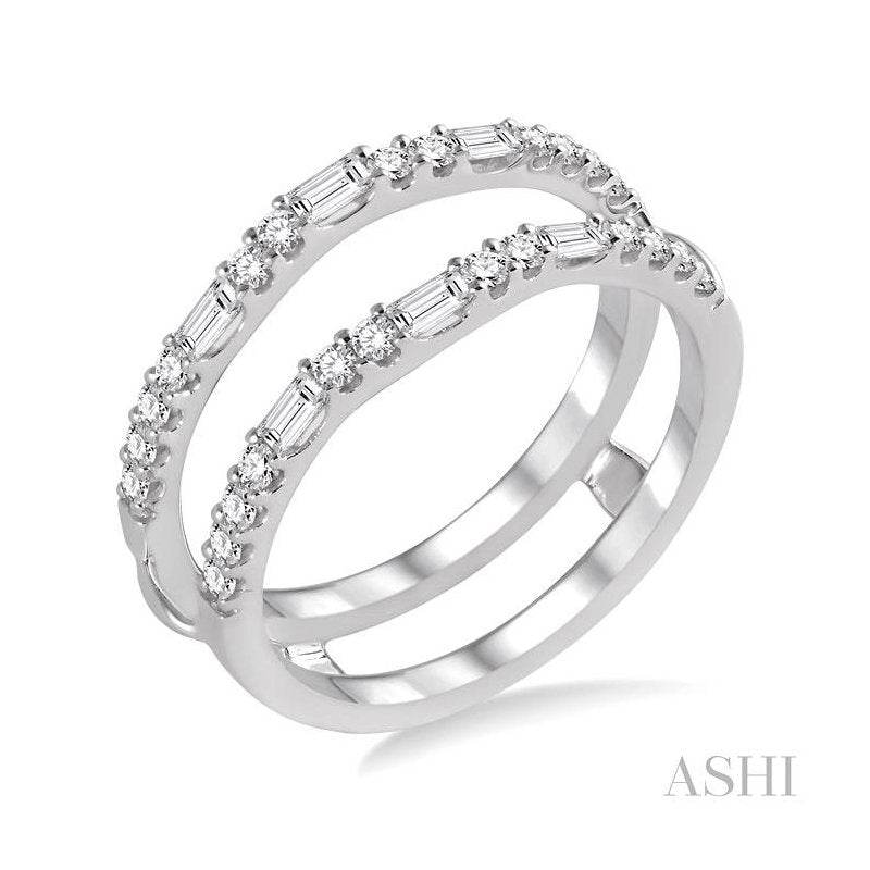 ASHI Baguette Diamond Insert Ring 29453PPFHWG
