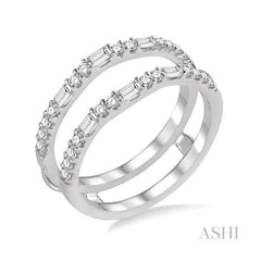 ASHI Baguette Diamond Insert Ring 29453PPFHWG