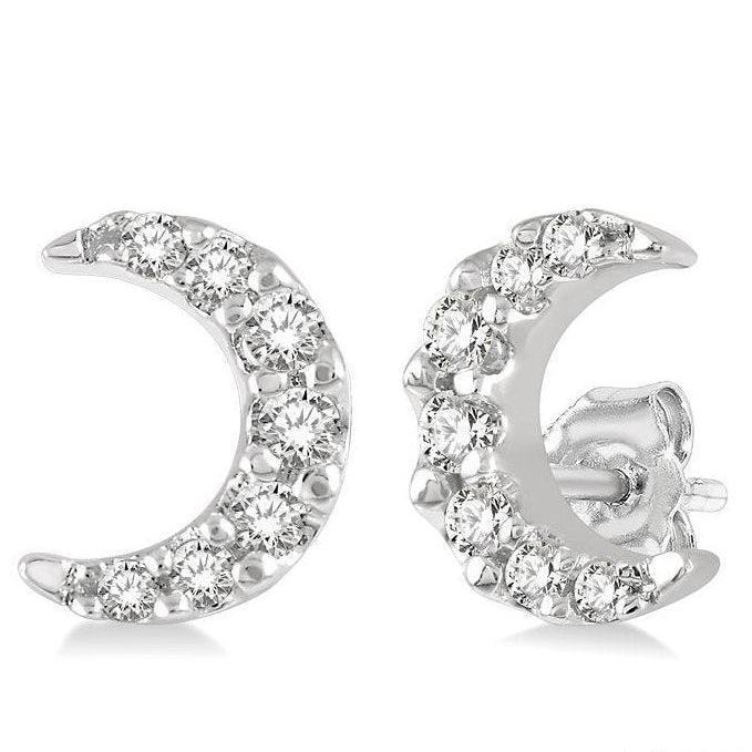 Parkplace Jewelers Crescent Petite Diamond Fashion Earrings 642A9PPTSERWG