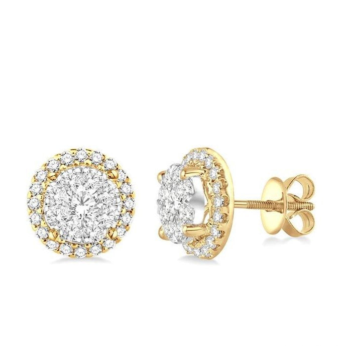 Parkplace Jewelers Round Shape Halo Lovebright Essential Diamond Earrings 94910PPFVERYW-1.50