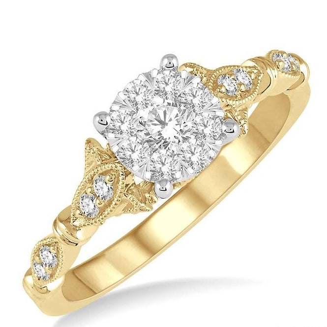 Parkplace Jewelers Round Shape Lovebright Diamond Ring 150E3PPFHYW