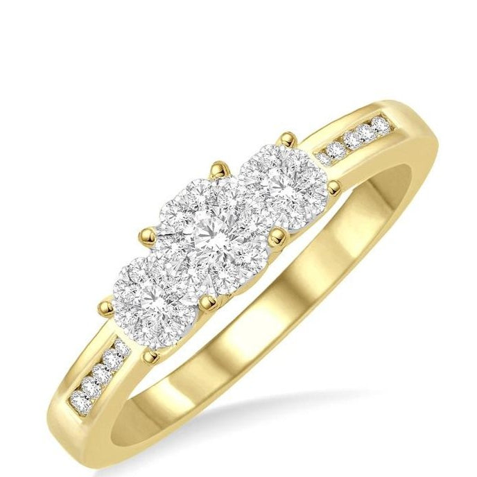 Parkplace Jewelers Round Shape Past Present & Future Lovebright Essential Diamond Ring 36915PPFVYW