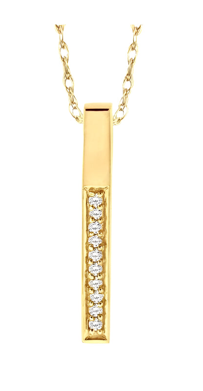 Parkplace Jewelers Vertical Bar Diamond Pendant 92008PPTXPD
