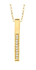 Parkplace Jewelers Vertical Bar Diamond Pendant 92008PPTXPD