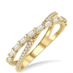 Parkplace Jewelers Criss Cross Baguette Diamond Fashion Ring 360D4PPFHYG